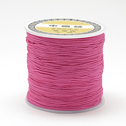 Light Coral Nylon Thread, Chinese Knotting Cord, Light Coral, 0.8mm, about 109.36 yards(100m)/roll