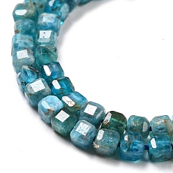 Apatite Perles naturelles apatite brins, facette, cube, 2x2x2mm, Trou: 0.6mm, Environ 182 pcs/chapelet, 15.16''~15.55'' (38.5~39.5 cm)