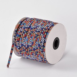 Blue Cloth Rope Ethnic Cords, Blue, 6mm, about 50yards/roll(150 feet/roll)