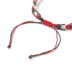 Разноцветный Браслет из нейлонового плетеного шнура, регулируемый браслет для женщин, красочный, внутренний диаметр: внутренний диаметр: 2-3/8~3-7/8 дюйм (5.9~9.7 см)
