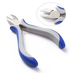 Platinum Carbon Steel Jewelry Pliers Side Cutter for Jewelry Making Supplies, Ferronickel, 5.8cmx11.5cm