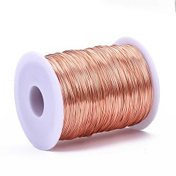 Raw Bare Round Copper Wire, Raw Copper Wire, Copper Jewelry Craft Wire, Original Color, 22 Gauge, 0.6mm, about 1279.52 Feet(390m)/1000g