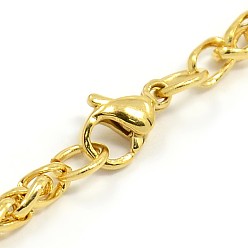 Golden 304 Stainless Steel Wheat Chain Bracelet Making, Golden, 7-7/8 inch(200mm), 3mm