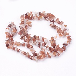 Carnelian Natural Carnelian Stone Bead Strands, Chip, 4~10x4~6x2~4mm, Hole: 1mm, about 210pcs/strand, 35.4 inch