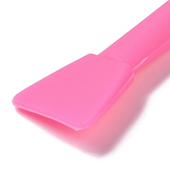 Темно-Розовый Силиконовые палочки для перемешивания, многоразовый инструмент для рукоделия из смолы, темно-розовыми, 127x32.5x13.5 мм