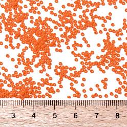 (RR406) Opaque Orange MIYUKI Round Rocailles Beads, Japanese Seed Beads, (RR406) Opaque Orange, 15/0, 1.5mm, Hole: 0.7mm, about 27777pcs/50g