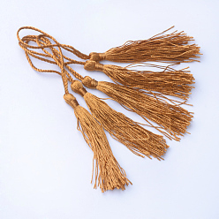 Peru Polyester Tassel Decorations, Pendant Decorations, Peru, 130x6mm, Tassel: 70~90mm