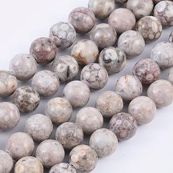 Coloré Brins de perles médicinales naturelles, ronde, colorées, 8mm, Trou: 1mm, Environ 48 pcs/chapelet, 15.1 pouce