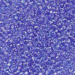 (168) Transparent AB Light Sapphire Toho perles de rocaille rondes, perles de rocaille japonais, (168) saphir clair transparent ab, 11/0, 2.2mm, Trou: 0.8mm, environ5555 pcs / 50 g