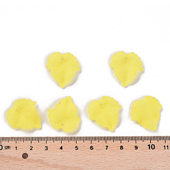 Lawn Green Autumn Theme Transparent Frosted Acrylic Pendants, Maple Leaf, Lawn Green, 24x22.5x3mm, Hole: 1mm, about 962pcs/500g