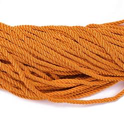 Orange Polyester Cord, Twisted Cord, Orange, 5mm, about 97~100m/bundle