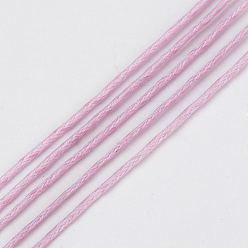Pearl Pink Waxed Cotton Cord, Pearl Pink, 1.5mm, about 360yard/bundle(330m/bundle)