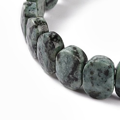 Натуральный Агат Эластичный браслет из овальных бусин из натурального агата, украшения из драгоценных камней для женщин, внутренний диаметр: 2-1/8 дюйм (5.4~5.5 см)