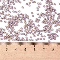 (PF554F) PermaFinish Lavender Metallic Matte TOHO Round Seed Beads, Japanese Seed Beads, (PF554F) PermaFinish Lavender Metallic Matte, 11/0, 2.2mm, Hole: 0.8mm, about 1110pcs/bottle, 10g/bottle