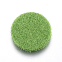Зеленый лайм Волоконные подушечки для духа, Салфетки, плоско-круглые, зеленый лайм, 22x3 мм