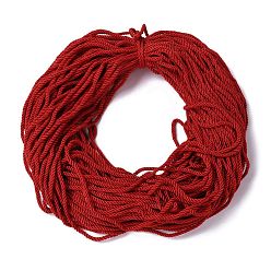 Red Polyester Cord, Twisted Cord, Red, 5mm, about 97~100m/bundle