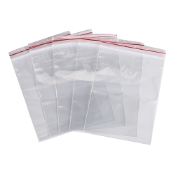 Clear Plastic Zip Lock Bags, Resealable Packaging Bags, Top Seal, Self Seal Bag, Rectangle, Clear, 16x11cm, Unilateral Thickness: 2 Mil(0.05mm)