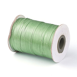 Dark Sea Green Korean Waxed Polyester Cord, Dark Sea Green, 1mm, about 85yards/roll
