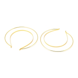 Doré  Accessoires de bande de cheveux en fer, double anneau, pour lolita, accessoires de couronne, or, 180x175x4.5mm, diamètre intérieur: 150x118 mm