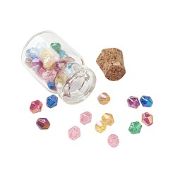 Clear Bead Containers Clear Glass Jar Glass Bottles, with Cork Stopper, Clear, 16x22mm, Bottleneck: 10mm in diameter, Capacity: 3.5ml(0.11 fl. oz)