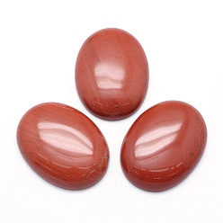 Red Jasper Natural Red Jasper Cabochons, Oval, 40x30x7.5~8mm