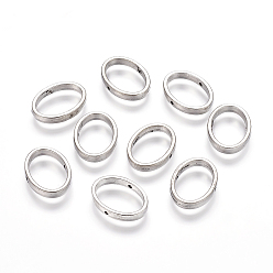Antique Silver Tibetan Style Bead Frames, Oval, Lead Free and Cadmium Free, Antique Silver, about 19mm long, 14.5mm wide, 3mm thick, hole: 1mm