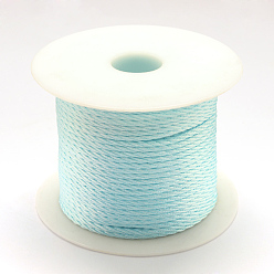 Light Sky Blue Braided Nylon Thread, Light Sky Blue, 2mm, about 54.68 yards(50m)/roll