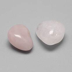 Quartz Rose Naturel a augmenté perles de quartz, pierre tombée, pierres de guérison pour l'équilibrage des chakras, cristal thérapie, méditation, reiki, pas de trous / non percés, nuggets, 7mm, environ14~25x12~20x9~20 pcs / 140 g