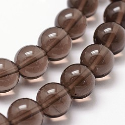 Camel Natural Obsidian Beads Strands, Round, Camel, 6mm, Hole: 1mm, about 64pcs/strand, 15.7 inch