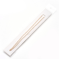 Light Gold Fabrication de collier en laiton, avec alliage homard fermoirs pince, or et de lumière, 23.6 pouces~24.37 pouces (60cm~61.9cm)