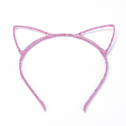 Flamant Accessoires pour cheveux Iron Kitten Hair Band, forme d'oreilles de chat, flamant, 117 mm, 4 mm