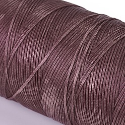 Фиолетовый Вощеный шнур полиэстера, микро шнур макраме, вощеная швейная нить, плоский, фиолетовые, 0.8 мм, около 284.33 ярдов (260 м) / рулон