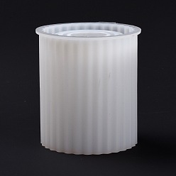 White DIY Table Lamp Silicone Molds, Cylinder Lampshade, Light Resin Mold for UV Resin Art, Epoxy Resin Making, Home Desktop Decorations, White, 108x99mm, Inner Diameter: 85mm