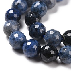 Dumortiérite Perles de dumortiérite naturelles, à facettes (128 facettes), ronde, 8.5mm, Trou: 1.2mm, Environ 44 pcs/chapelet, 14.76'' (37.5 cm)