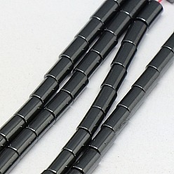 Non-magnetic Hematite Non-magnetic Synthetic Hematite Beads Strands, Column, Grade A, 5x3mm, Hole: 1mm, about 80pcs/strand, 16 inch