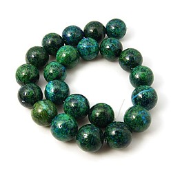 Chrysocolla Synthetic Chrysocolla Beads Strands, Dyed, Round, 6mm, Hole: 0.8mm,14.76'(37.5 cm), about: 66 pcs/Strand