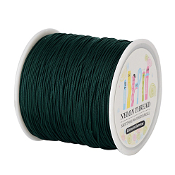 Dark Green Nylon Thread, Dark Green, 0.8mm, about 98.43yards/roll(90m/roll)