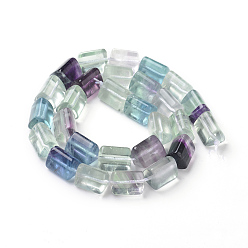 Fluorite Natural Fluorite Beads Strands, Triangular Prism, 14~14.5x10.5~11x10.5~11mm, Hole: 0.8mm, about 28pcs/Strand, 15.55 inch(39.5cm)
