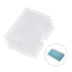 Clear Portable Plastic Mouth Cover Storage Clip Organizer, for Disposable Mouth Cover, Transparent Reusable Keeper Folder, Clear, 18.5x6cm