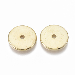 Doré  Ccb perles en plastique, plat rond, or, 18x3mm, trou: 2.5 mm, environ 600 pcs / 500 g