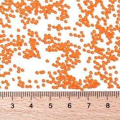 (RR405) Opaque Tangerine MIYUKI Round Rocailles Beads, Japanese Seed Beads, (RR405) Opaque Tangerine, 15/0, 1.5mm, Hole: 0.7mm, about 27777pcs/50g