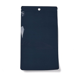 Noir Sac de fermeture à glissière en plastique, sacs de rangement, sac auto-scellant, joint haut, avec fenêtre et trou de suspension, rectangle, noir, 21x12x0.15 cm, épaisseur unilatérale : 3.3 mil(0.085mm)
