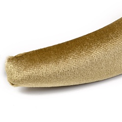 Темно-Золотистый Флокирующая ткань, губка, толстые резинки для волос, женские аксессуары для волос своими руками, темные золотарник, 14~42 мм, внутренний диаметр: 145x125 мм