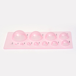 Pink Quilled Creations Mini Quilling Mold Domes Shaping Tool 3D Paper Craft DIY, Pink, 175x85x20mm
