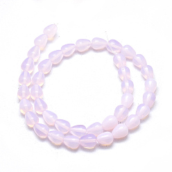 Opalite Opalite Beads Strands, Teardrop, 20x9.5mm, Hole: 0.8mm, about 20pcs/strand, 15.35 inch(39cm)