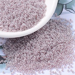 (RR542) Light Mauve Ceylon MIYUKI Round Rocailles Beads, Japanese Seed Beads, (RR542) Light Mauve Ceylon, 11/0, 2x1.3mm, Hole: 0.8mm, about 1100pcs/bottle, 10g/bottle