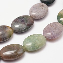 Indian Agate Natural Indian Agate Beads Strands, Oval, 18x13x6mm, Hole: 1.2mm, 22pcs/strand, 15.7 inch