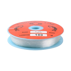 Clear Transparent Fishing Thread Nylon Wire, Clear, 0.25mm, about 109.36 yards(100m)/roll