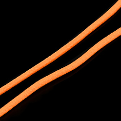 Оранжевый Эластичный шнур, со слоем снаружи и резины внутри, оранжевые, 2 мм, около 109.36 ярдов (100 м) / пачка