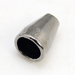 Gunmetal Tibetan Style Alloy Bead Cone, Cadmium Free & Lead Free, Gunmetal, 11x8mm, Hole: 2.5mm